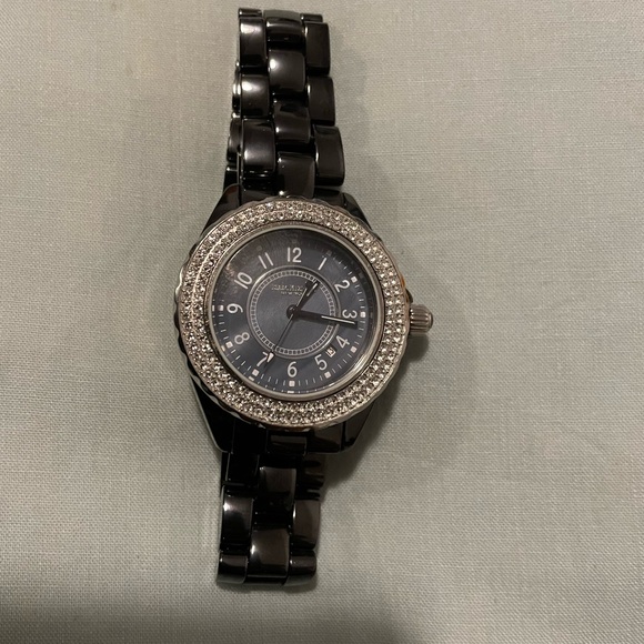 Isaac Mizrahi Black ceremic Wrist watch - Picture 2 of 3